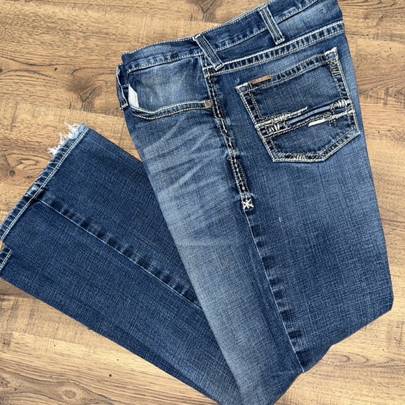 ARIAT Blue Bootcut Jeans Classic Style - Picture 2 of 7